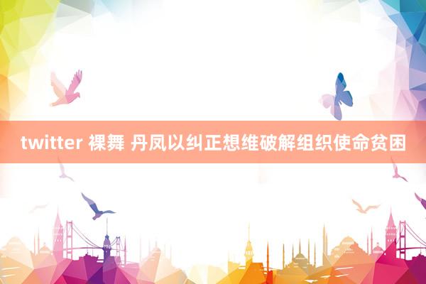 twitter 裸舞 丹凤以纠正想维破解组织使命贫困