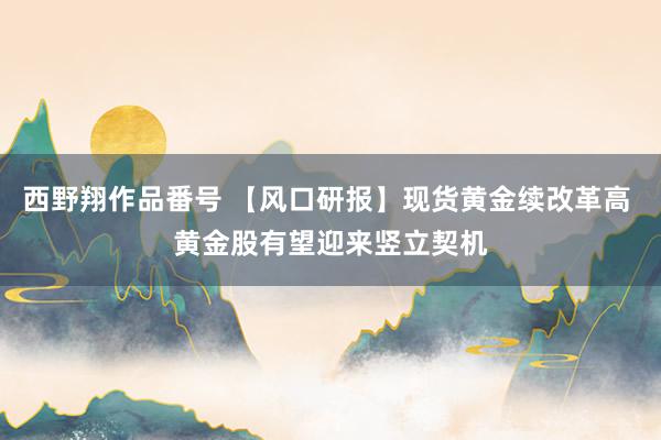 西野翔作品番号 【风口研报】现货黄金续改革高 黄金股有望迎来竖立契机